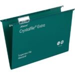 Rexel Crystalfileâ„¢ Extra Foolscap Suspension File Green (25)