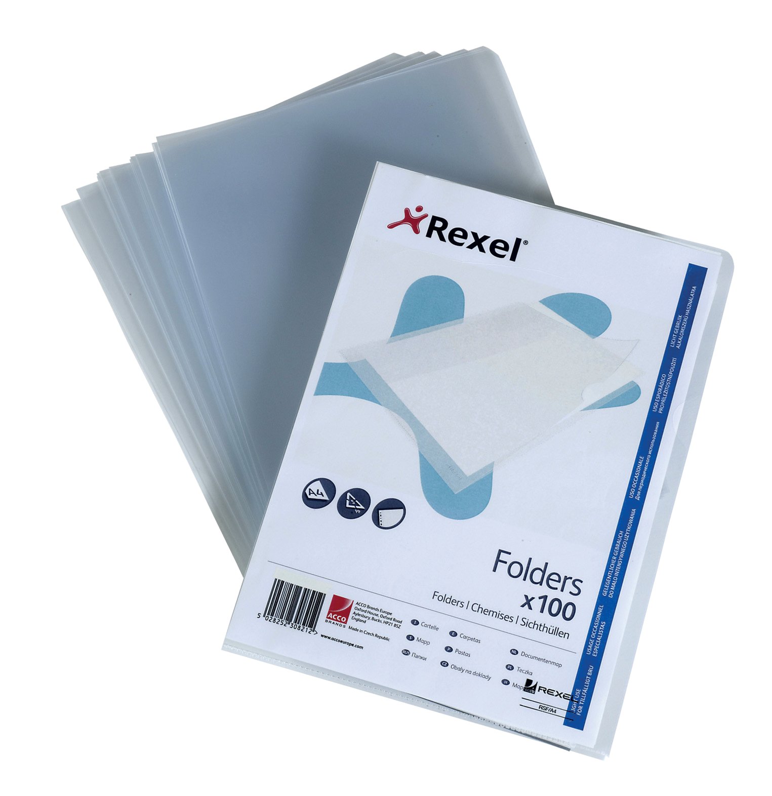 117289 Superfine Cut Flush Folders A4 105 Micron (100) - Image 1