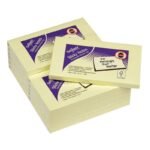 Snopake FSC Sticky Note Yellow 100 Sheets- 12 Packs