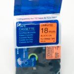 Comp Brother P-Touch TZe-B41 Labelling Tape Cassette Black on Fluorescent Orange also for TZ-B41