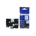Comp Brother P-Touch TZe-143 Labelling Tape Cassette Blue on Clear also for TZ-143