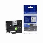 Comp Brother P-Touch TZe-211 Labelling Tape Cassette Black on White also for TZ-211