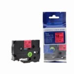 Comp Brother P Touch TZe-441 (YT-441) Labelling Tape Cassette Black on Red also for TZ-441