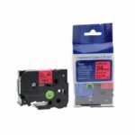 Comp Brother P-Touch TZe-451 Labelling Tape Cassette Black on Red also for TZ-451