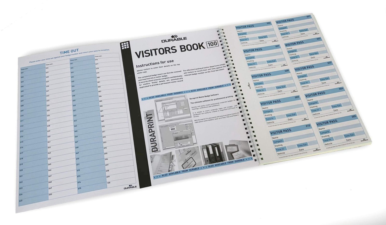 146465_1 Durable Visitor Book 100 Refill Pack - Image 1