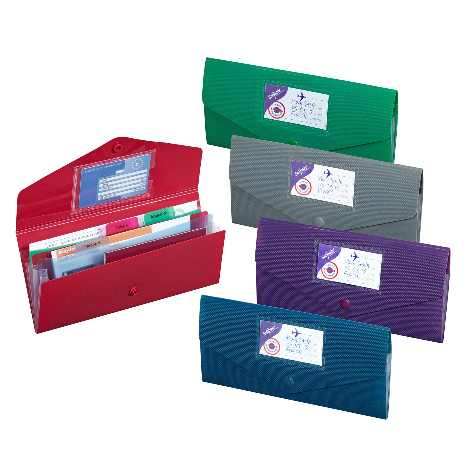 15699 Snopake Fusion Travel Wallet DL- 5 Wallets - Image 1