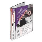 Snopake ZipIt ReOrganiser Display Book 40 Pocket / 80 sides to view A4 Black- 1 Book