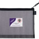 Snopake EVA Black HC Mesh Zippa Bag A5- 3 Bags