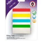 Snopake Filing Index Tabs Assorted - 24 tabs- 12 B/Cards