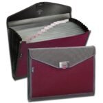 Snopake Zeon Organiser 13 part Foolscap Ruby- 1 Organiser