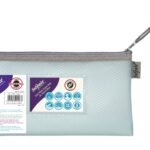 Snopake EVA Pastel Mesh HC DL Zippa Bag - Blue- 3 Bags