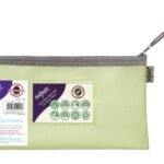 Snopake EVA Pastel Mesh HC DL Zippa Bag - Green- 3 Bags