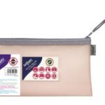 Snopake EVA Pastel Mesh HC DL Zippa Bag - Pink- 3 Bags