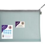 Snopake EVA Pastel Mesh HC Foolscap Zippa Bag - Blue- 3 Bags