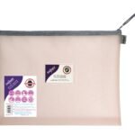 Snopake EVA Pastel Mesh HC Foolscap Zippa Bag - Pink- 3 Bags
