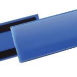 Durable Magnetic Pocket 210x74mm Blue (50)