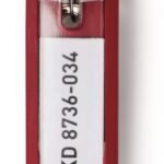 Durable Key Clips 6 Red (6)