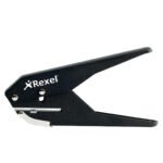 Rexel S120 Single Hole 20 Sheet Plier Punch Black (1)