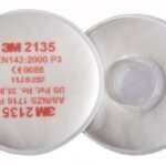 3M P3 Filter Pairs Bayonet Fitting System White 2135 (Pack of 20)