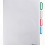 Durable 3 Division Pockets 5 A4 Clear (5)
