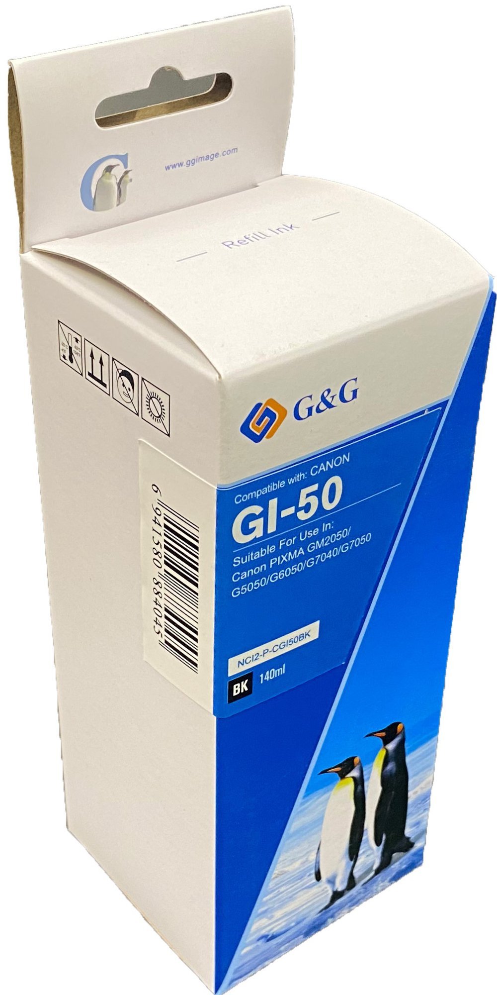 23515050 Comp Canon G+G GI-50PGBK Black Ink Bottle - Image 1