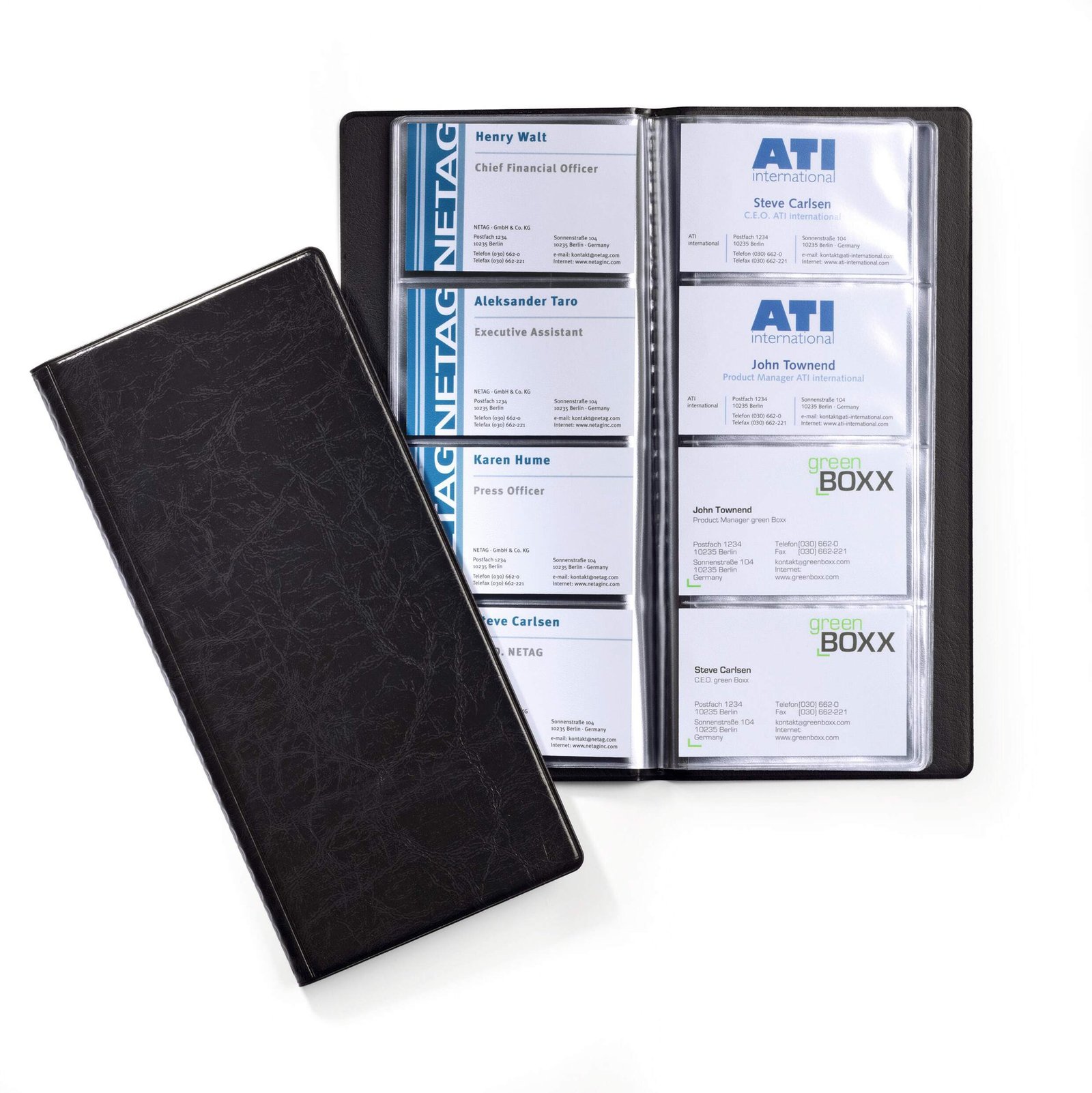 240201_1 Durable VISIFIX 192 Business Card Album - Image 1