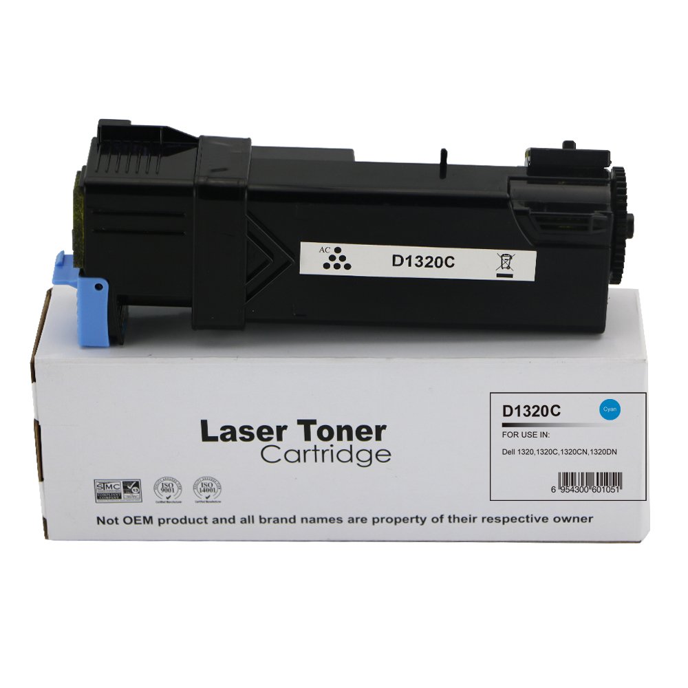28131326 Comp Dell 1320C Cyan Toner 593-10259 KU053C - Image 1