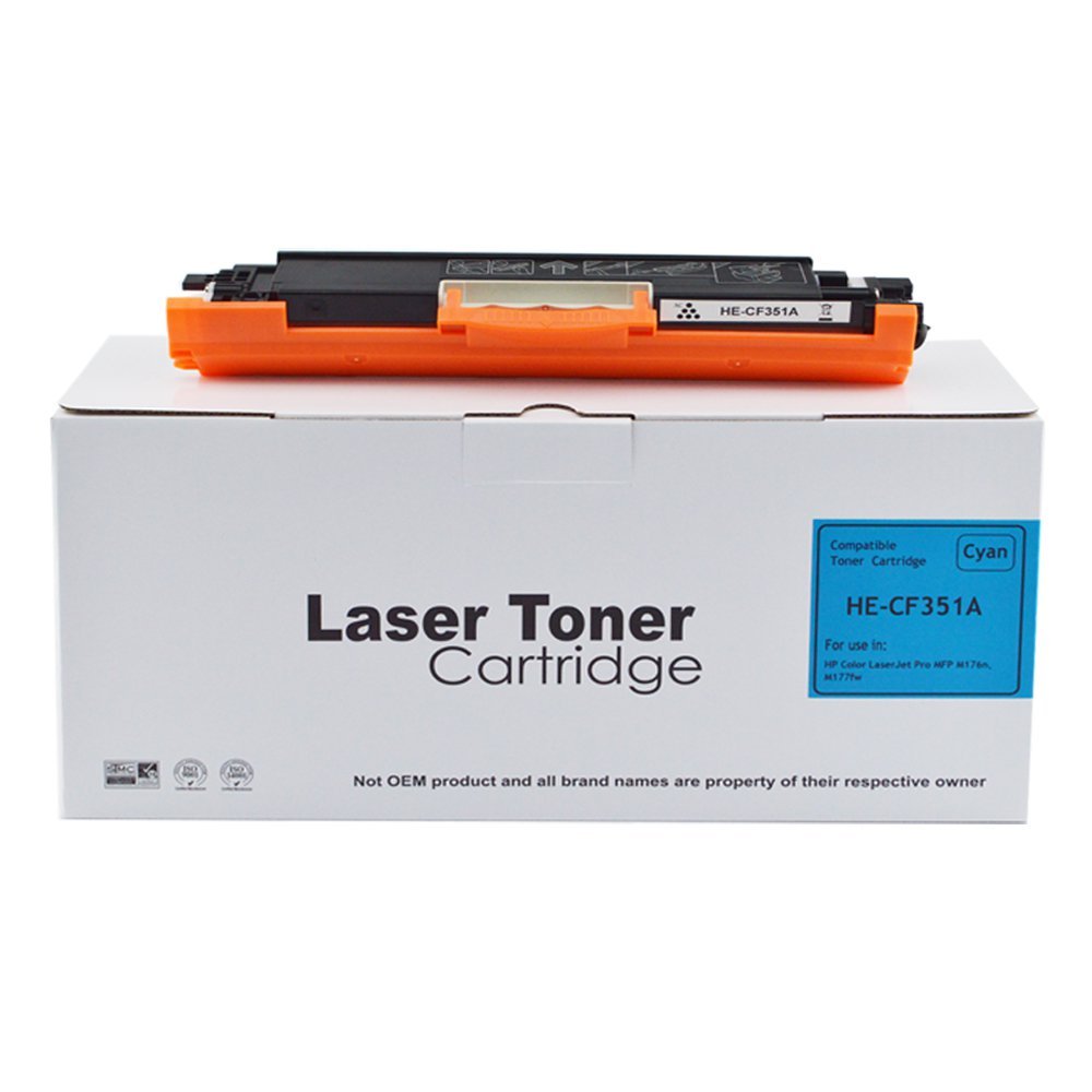 30130177 Comp HP Laserjet Pro MFP M176 Cyan CF351A Toner also for 130A - Image 1