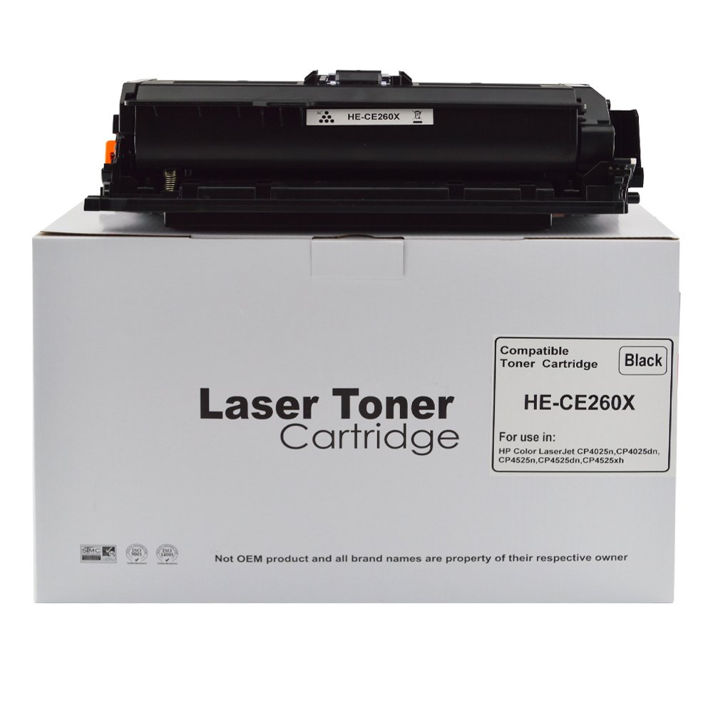 30130265 Reman HP Laserjet CP4025 High Yld Black CE260X Toner HP649X - Image 1