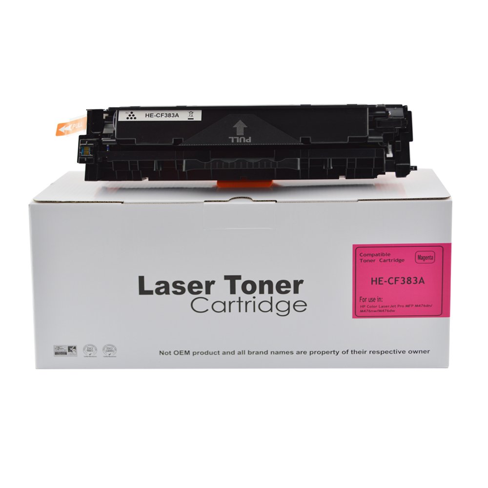 30130479 Comp HP LJ Pro M476 CF383A Magenta Toner also for 312A - Image 1
