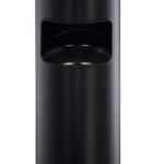 Durable Round Ashtray Bin 17L Black
