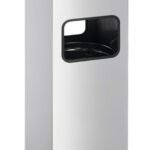 Durable Square Ashtray Bin 17L Silver