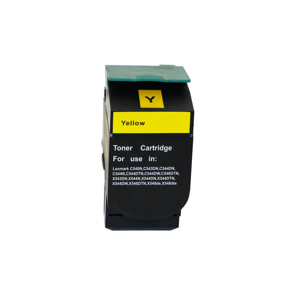 35144544 Reman Lexmark C544 Hi Yld Yellow Toner C544XIYG C544X2YG - Image 1