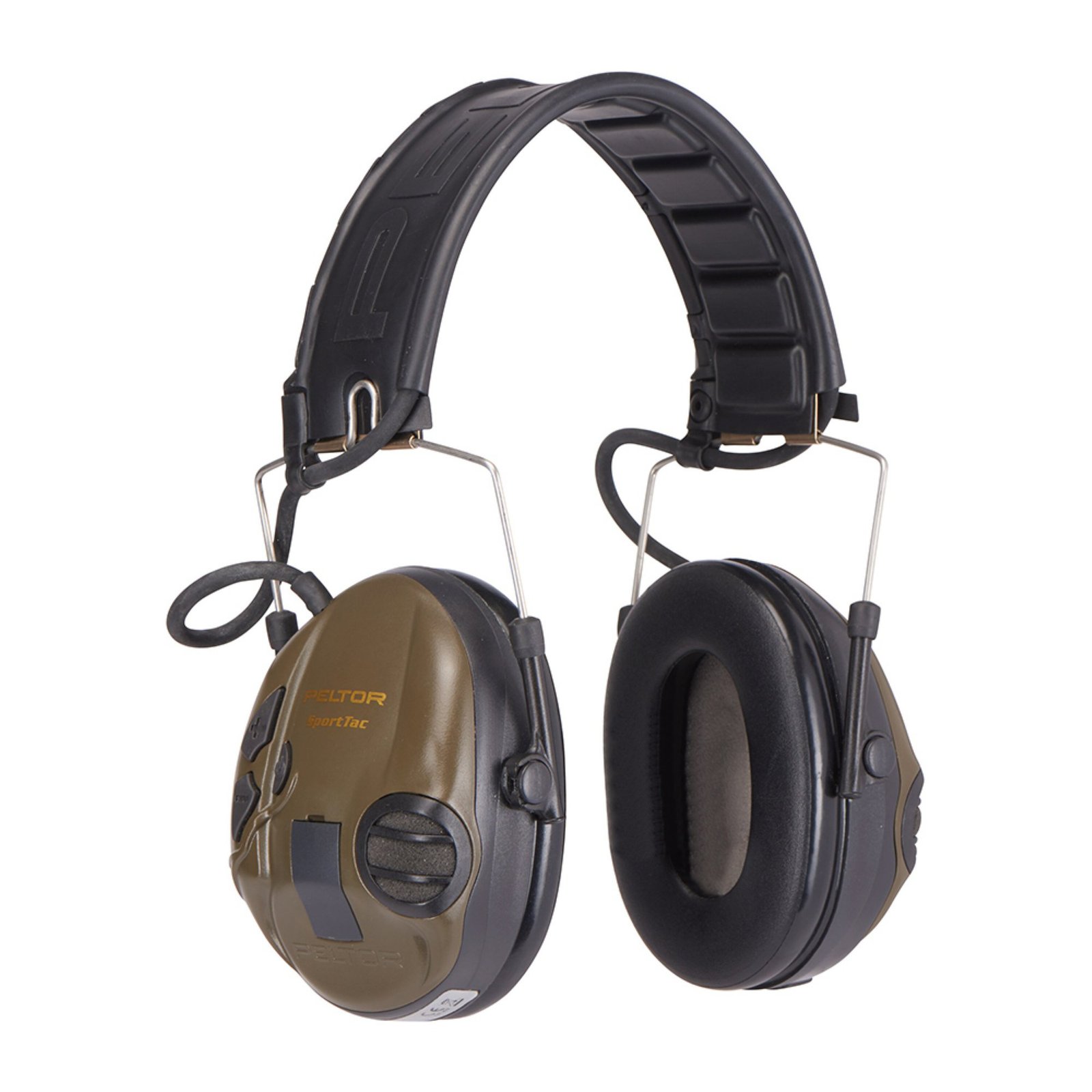 3mmt16h210f478gn 3M Peltor Sporttac Ear Defenders Green 26DB - Image 1