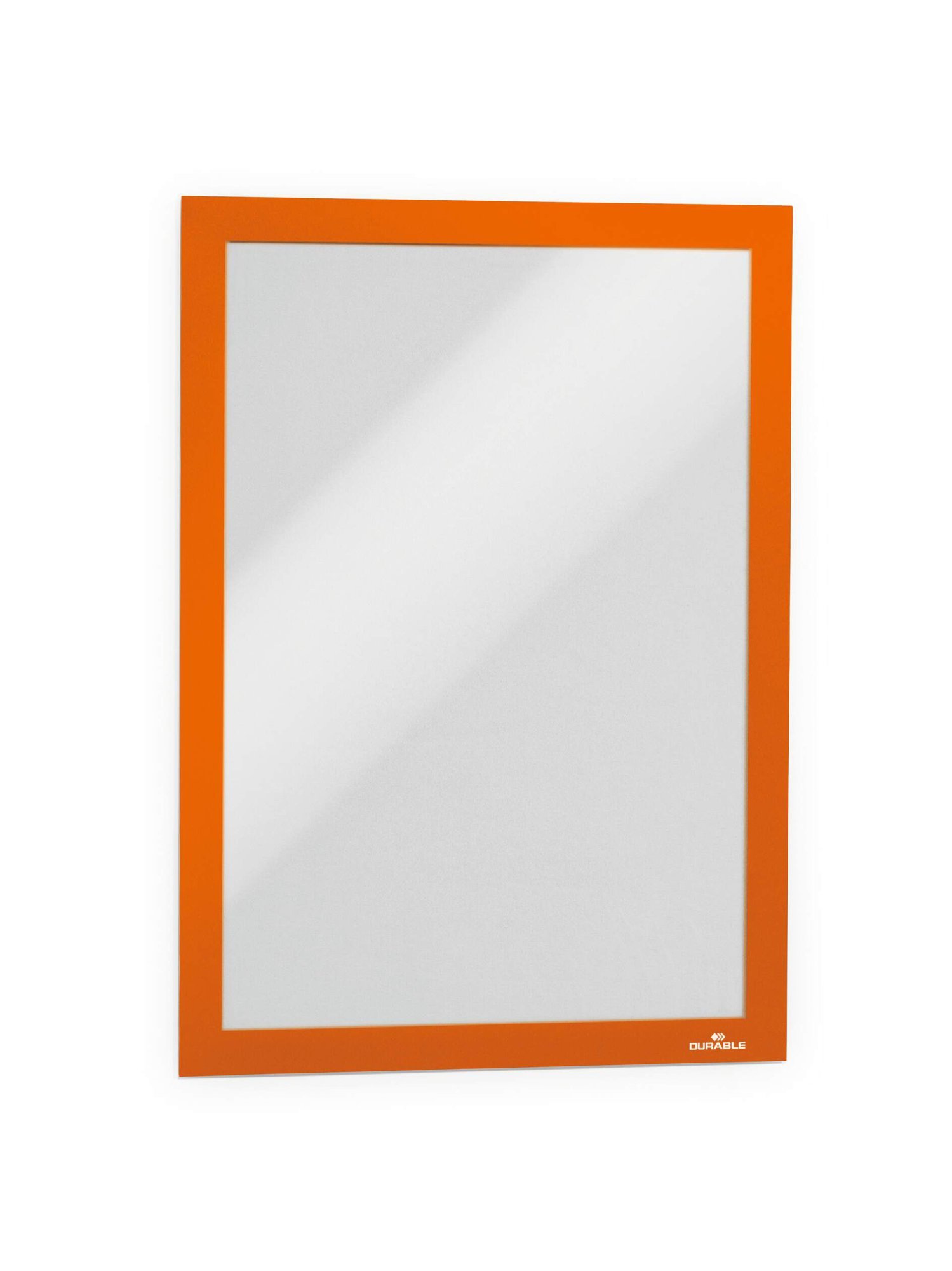 487209_1 Durable DURAFRAME Adhesive A4 Orange (2) - Image 1
