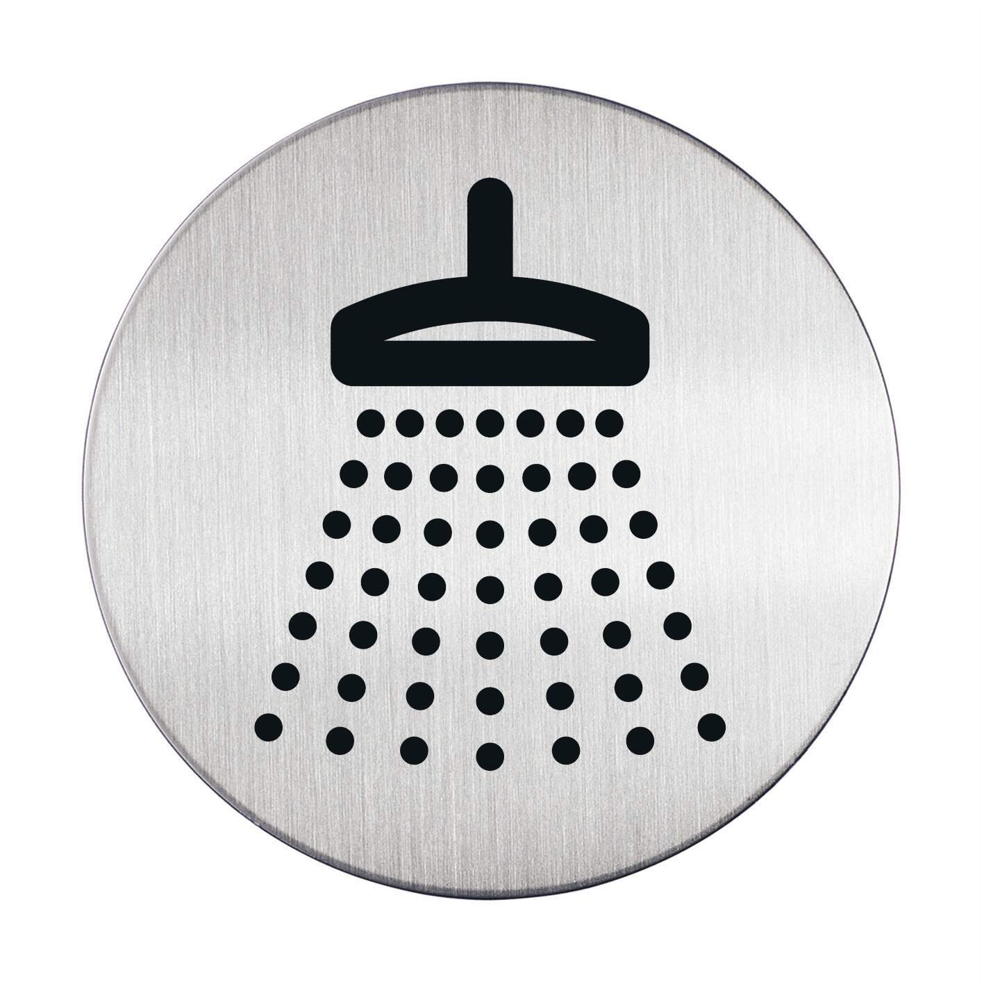 493823_1 Durable PICTO 'Shower' Symbol 83mm - Image 1