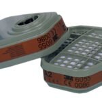 3M A2 Filter For Gases And Vapours White 6055 (Pack of 8)