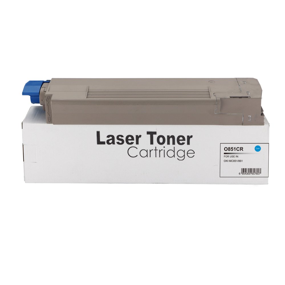 65110852 Reman OKI MC851 Cyan Toner 44059167 - Image 1