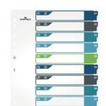 Durable 10 Part Numbered Index Divider