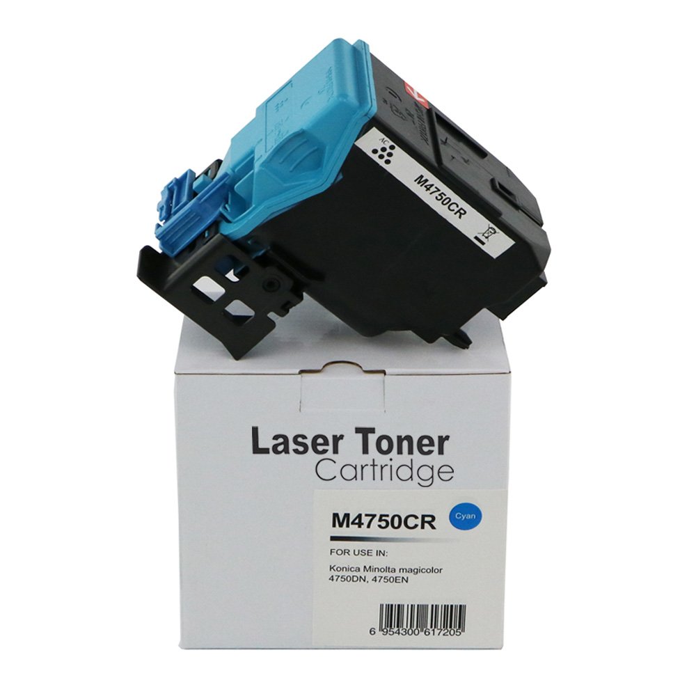 74114752 Reman Konica Minolta 4750 Cyan Toner A0X5451 - Image 1