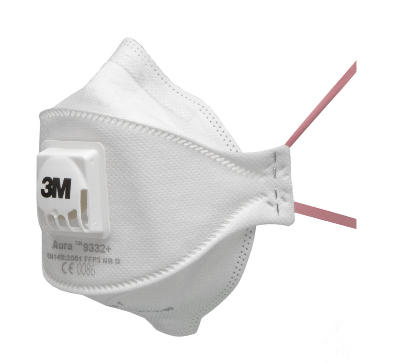 9332plus 3M Aura 9332+ FFP3V Fold Flat Face Mask (Pack of 10) - Image 1