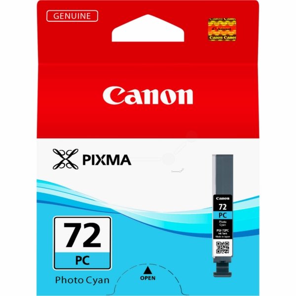 fus_388624 OEM Canon 6407B001 PGI-72PC Ink Cartridge Photo Cyan 351 Photos 14ml - Image 1