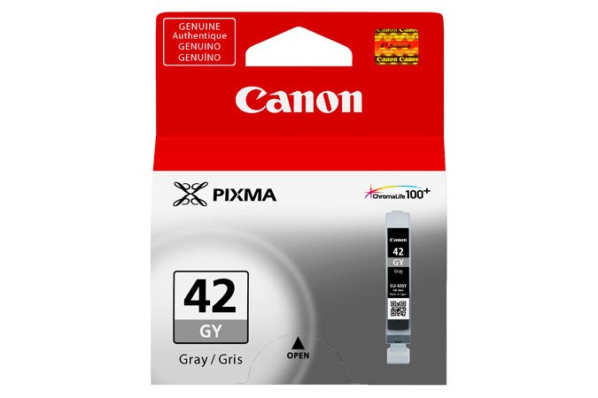 fus_388654 OEM Canon 6390B001 (CLI-42GY) Ink Cartridge Gray 492 Pages 492 Photos 13ml - Image 1