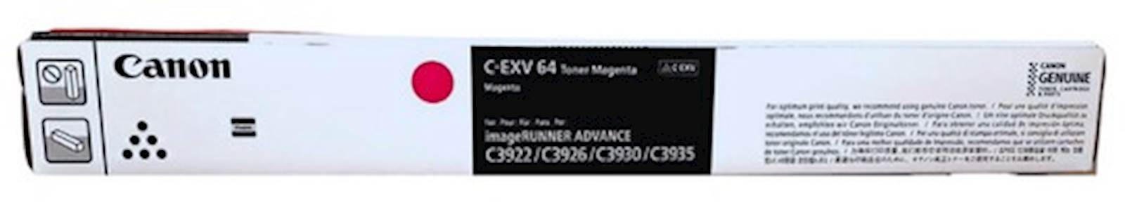 fus_814744 OEM Canon 5755C002 C-EXV64 Toner Cartridge Magenta 60k - Image 1