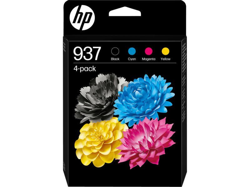 fus_828490 OEM HP 937 Black and Colour Original Standard Capacity Ink Cartridge Multipack (6C400NE) - Image 1