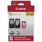 OEM Canon PG-540/CL-541 Original Multipack Ink Cartridges & Photo Paper (5225B013)