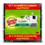Scotch-BriteÂ® Classic Scrub Sponge 8 pieces in pack