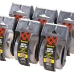 Scotch Box Lock Packaging Tape 195-6-EF 48 mm x 20.3 m 6 Rolls with Dispensers/Pack